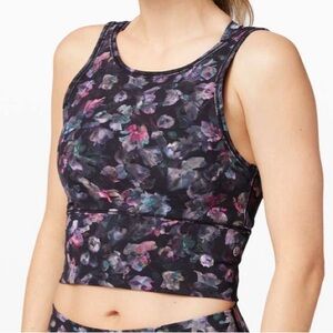 Lululemon Power Pivot Tank Top Color: Activate Floral Multi Size 6 (P2P 14”) EUC